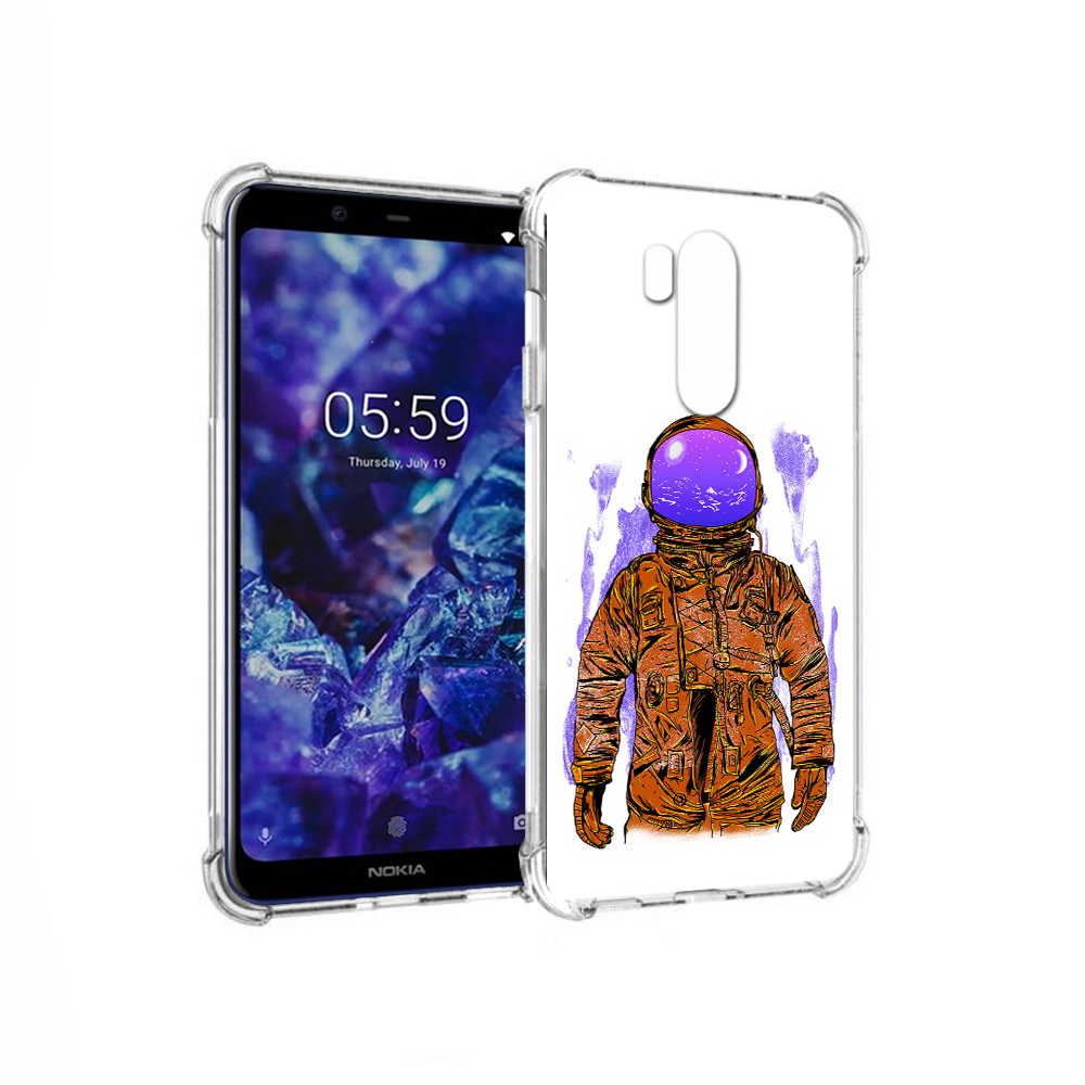 

Чехол MyPads Tocco для Nokia X7 нарисованный мужчина в скафандре (PT123767.122.510), Прозрачный, Tocco