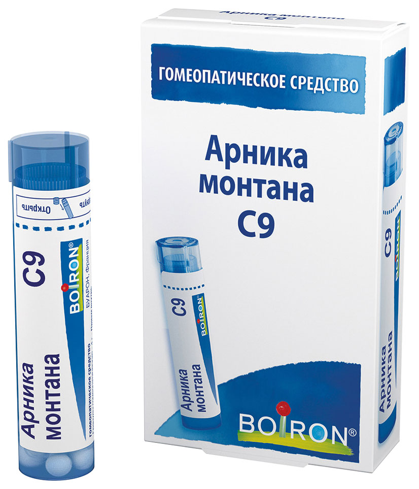 Купить Арника монтана C9 гранулы гомеопатические 4 г, Boiron