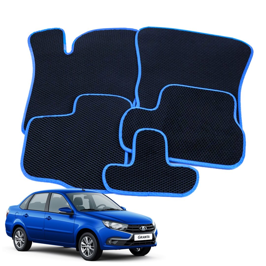 

Комплект ковриков ЭВА-ГРАНТА на Lada Granta, синие, коврики из EVA/ЕВА, для Гранты, M2192