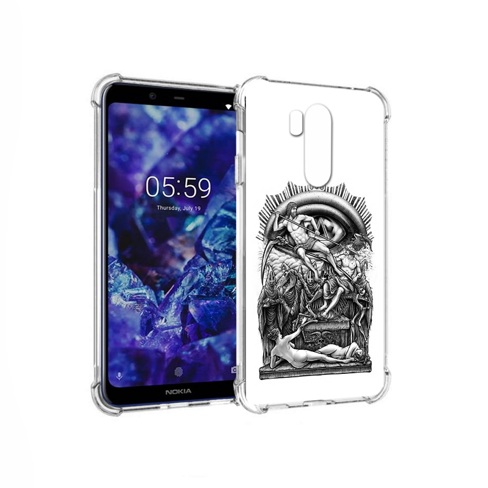 

Чехол MyPads Tocco для Nokia X7 оракул черно белый (PT123767.122.528), Прозрачный, Tocco