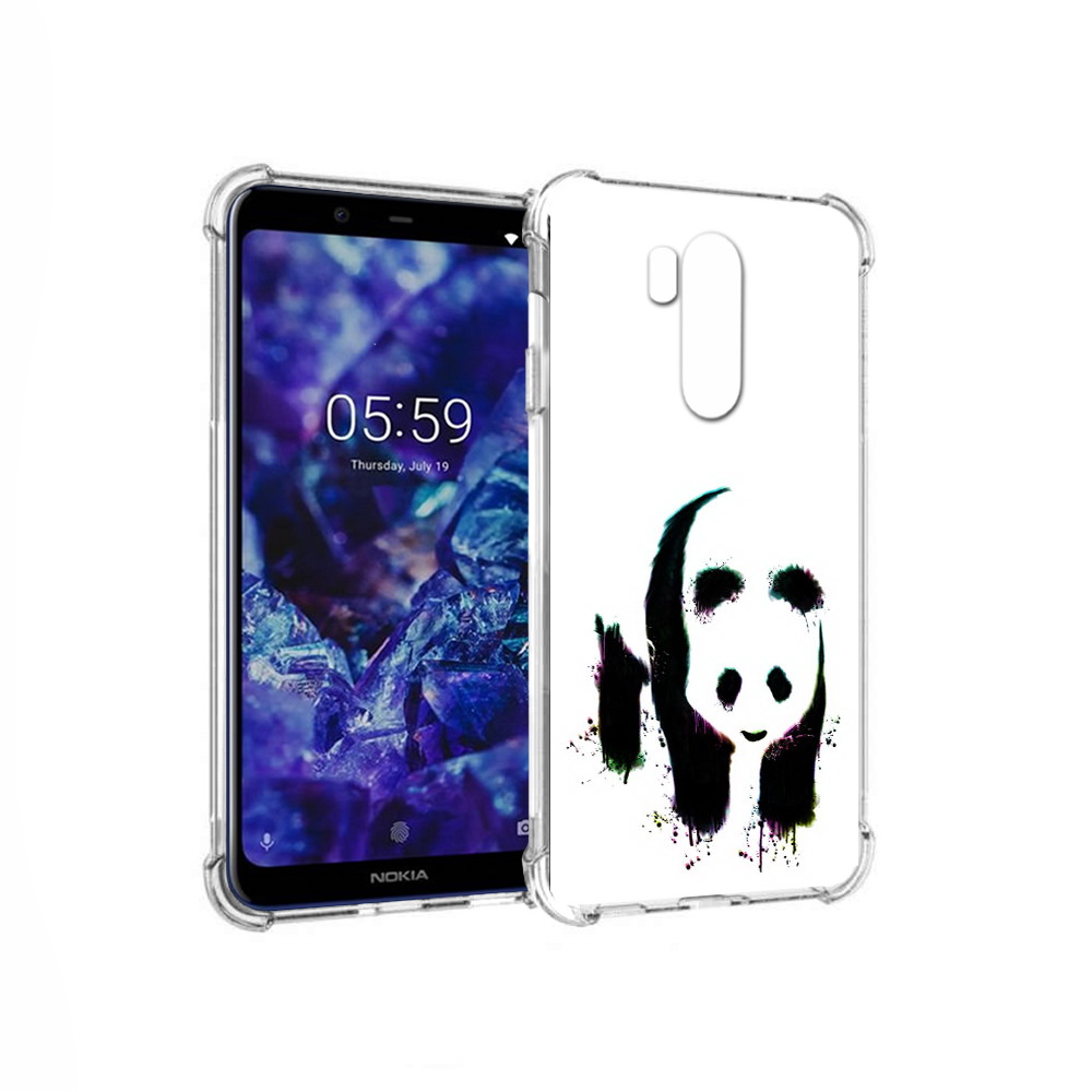 

Чехол MyPads Tocco для Nokia X7 панда в акварели (PT123767.122.532), Прозрачный, Tocco
