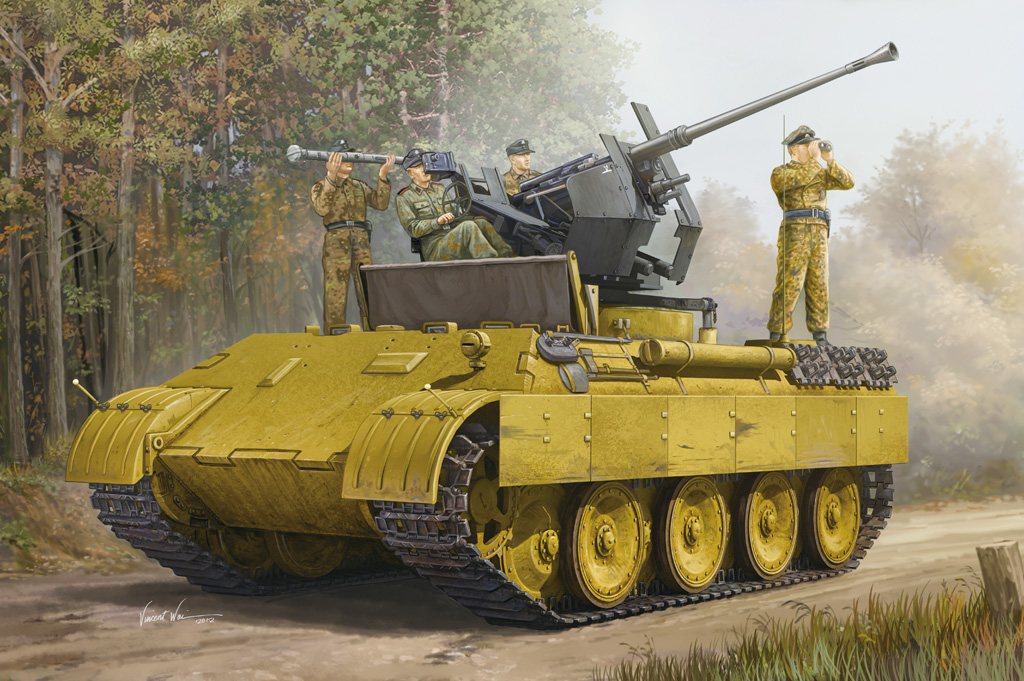 Сборная модель HobbyBoss 1/35 German Panther Ausf.D Flak Bergepanther 82492