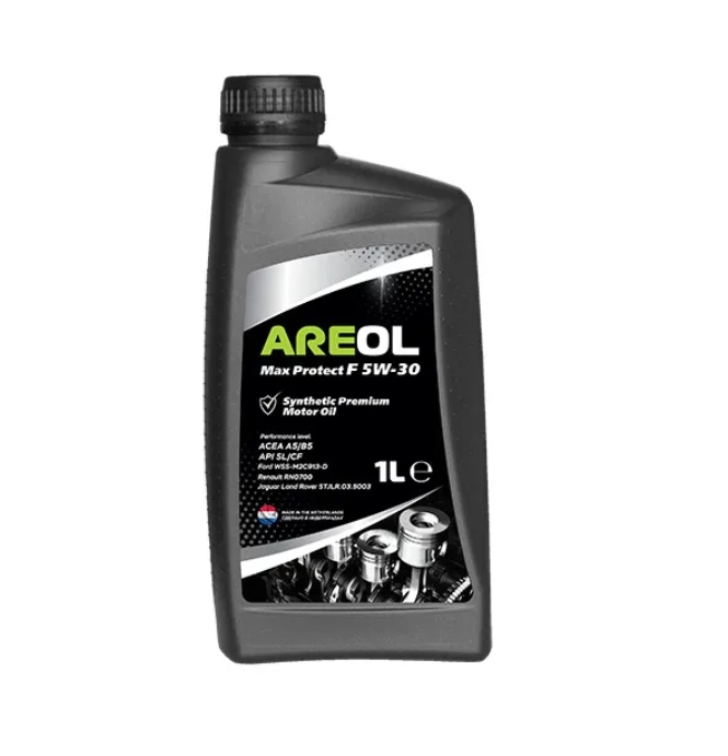 фото Areol max protect f 5w-30 1l_моторное масло синт. acea a5b5, api slcf, ford wss-m2c913-d