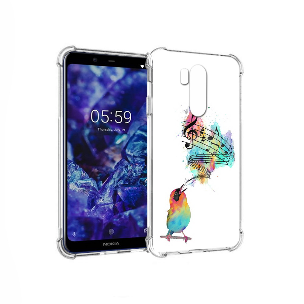 

Чехол MyPads Tocco для Nokia X7 певчая птичка (PT123767.122.536), Прозрачный, Tocco