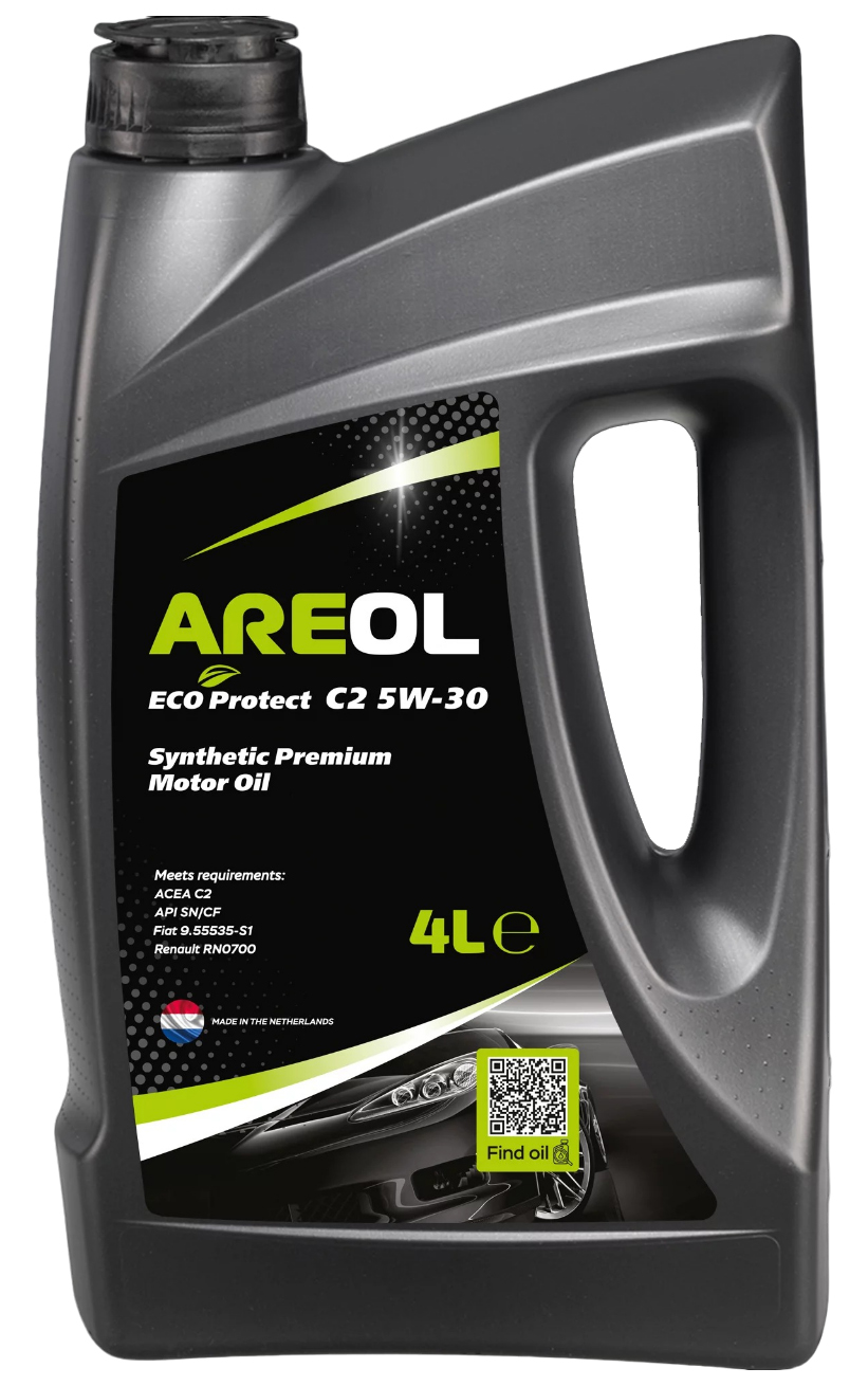 фото Areol eco protect c2 5w30 (4l)_моторное масло! синт.\ acea c2, api sn/cf, fiat 9.55535-s1