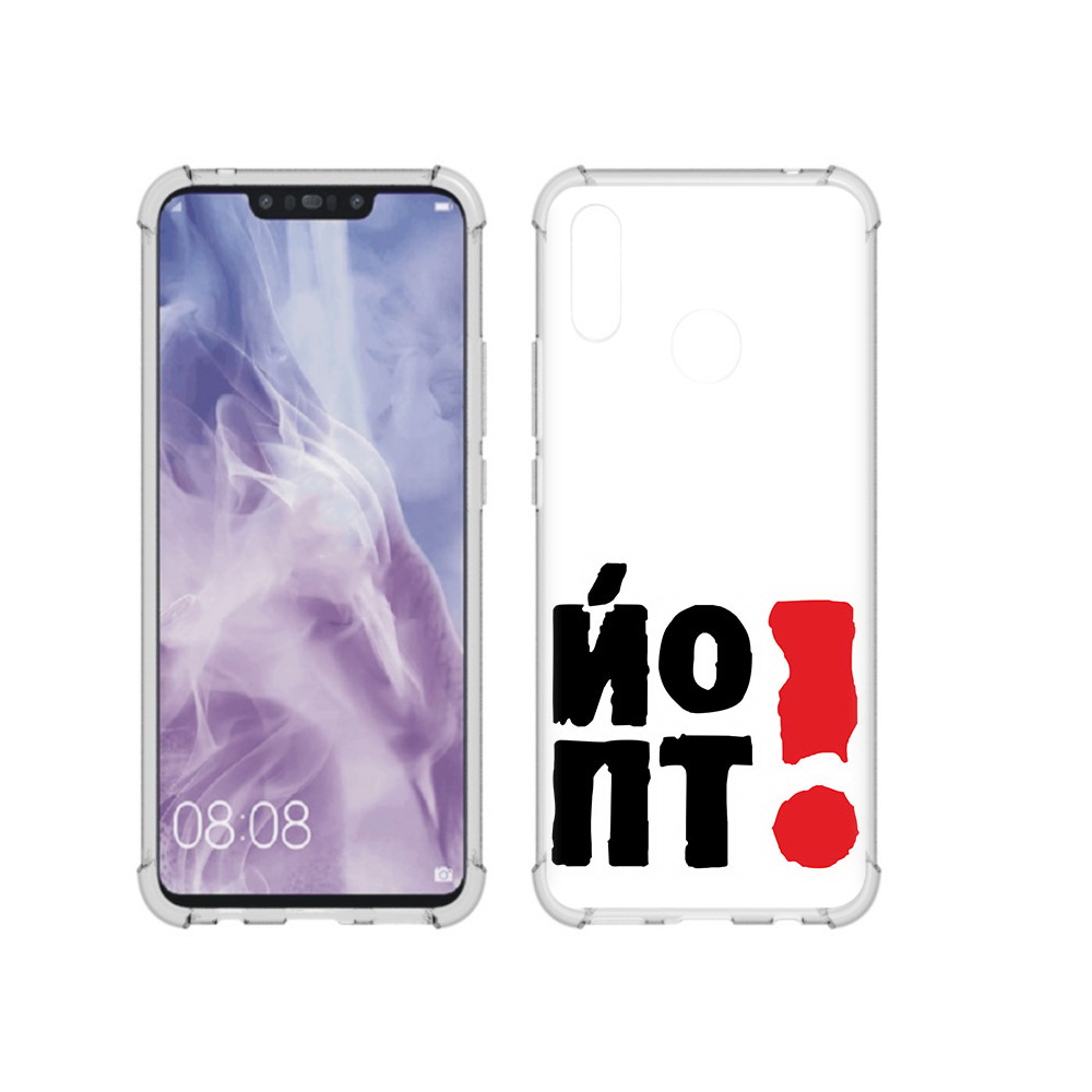 

Чехол MyPads Tocco для Huawei Nova 3i надписть абстракция (PT227100.63.494), Прозрачный, Tocco