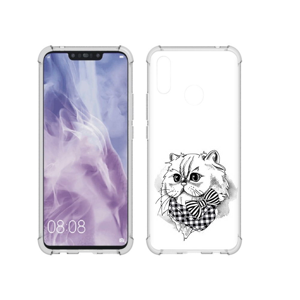 

Чехол MyPads Tocco для Huawei Nova 3i нарисованная красивая кошечка (PT227100.63.503), Прозрачный, Tocco