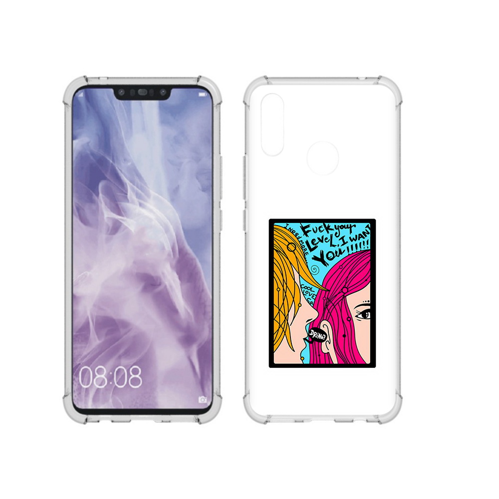 

Чехол MyPads Tocco для Huawei Nova 3i Выпьем (PT227100.63.51), Прозрачный, Tocco