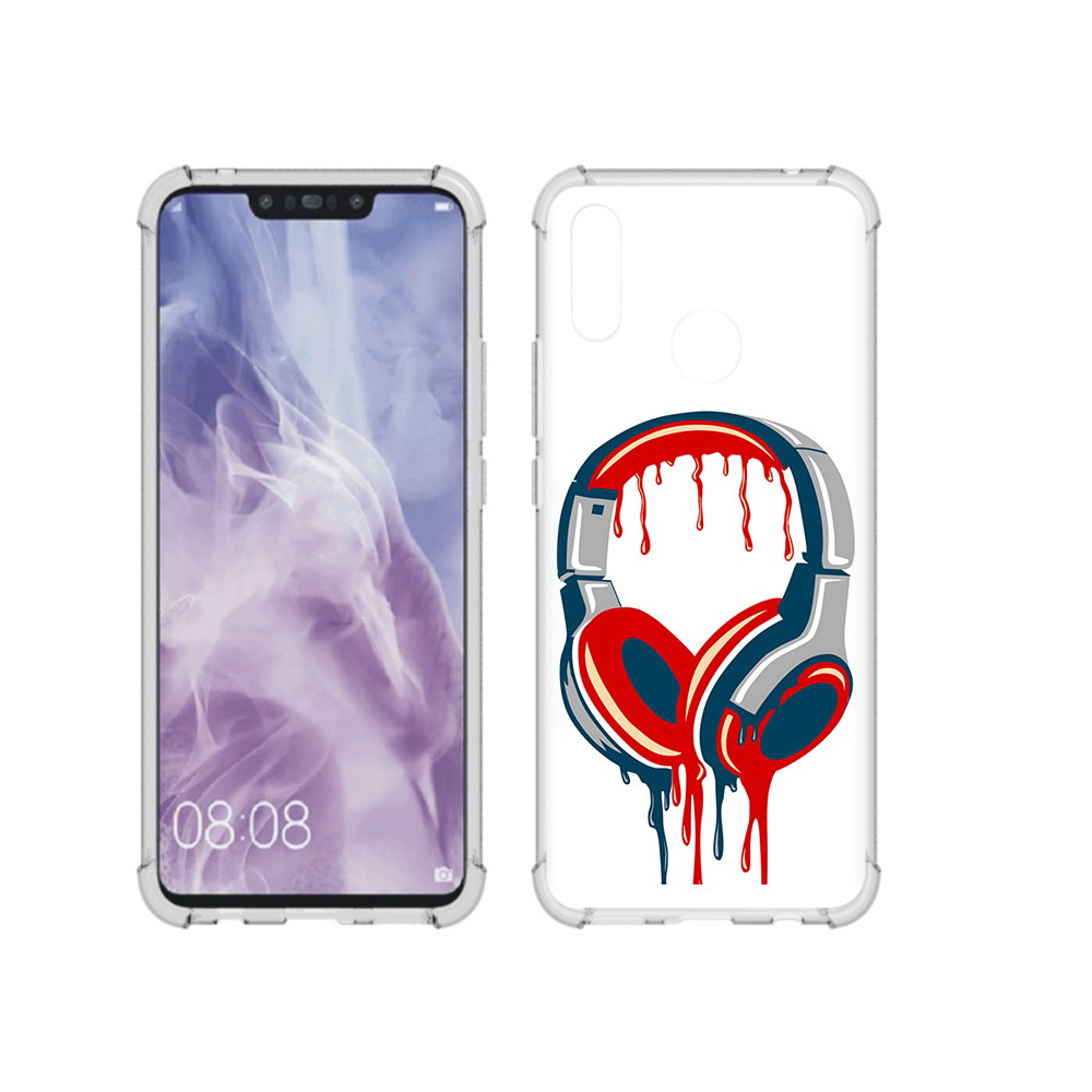 

Чехол MyPads Tocco для Huawei Nova 3i не делай громко (PT227100.63.517), Прозрачный, Tocco