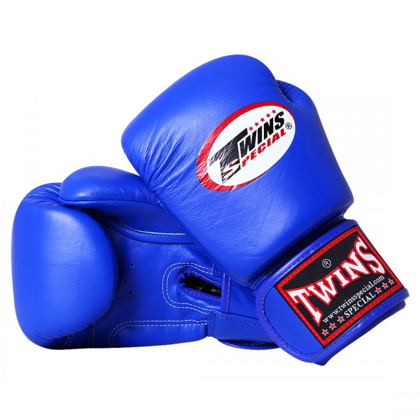 Боксерские перчатки Twins BGVL-3 синий, 16 унций