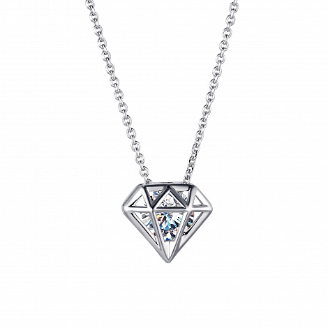 

Колье из серебра с фианитом 50 см Yahont 219412