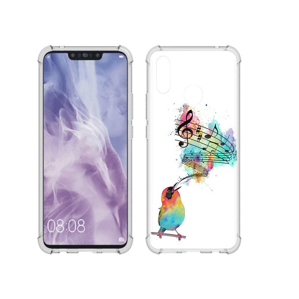 

Чехол MyPads Tocco для Huawei Nova 3i певчая птичка (PT227100.63.536), Прозрачный, Tocco