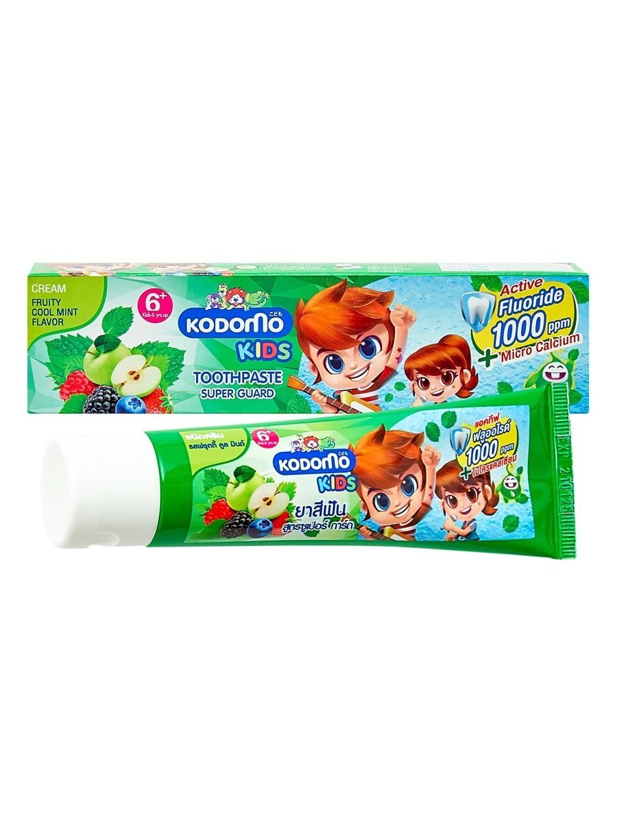 Зубная паста детская Lion Kodomo kids с ароматом фруктов и мяты 65 г