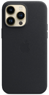 фото Чехол apple iphone 14 pro max leather case with magsafe midnight (mppm3)