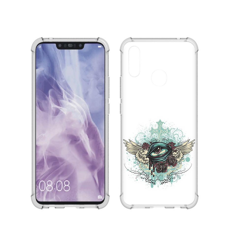 

Чехол MyPads Tocco для Huawei Nova 3i плачущий глаз с крыльями (PT227100.63.544), Прозрачный, Tocco