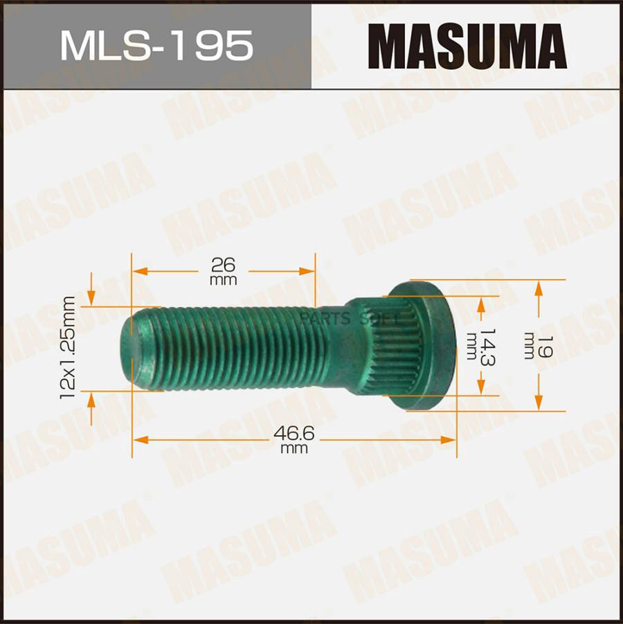 

MASUMA MLS195 ШПИЛЬКА КОЛЕСНАЯ