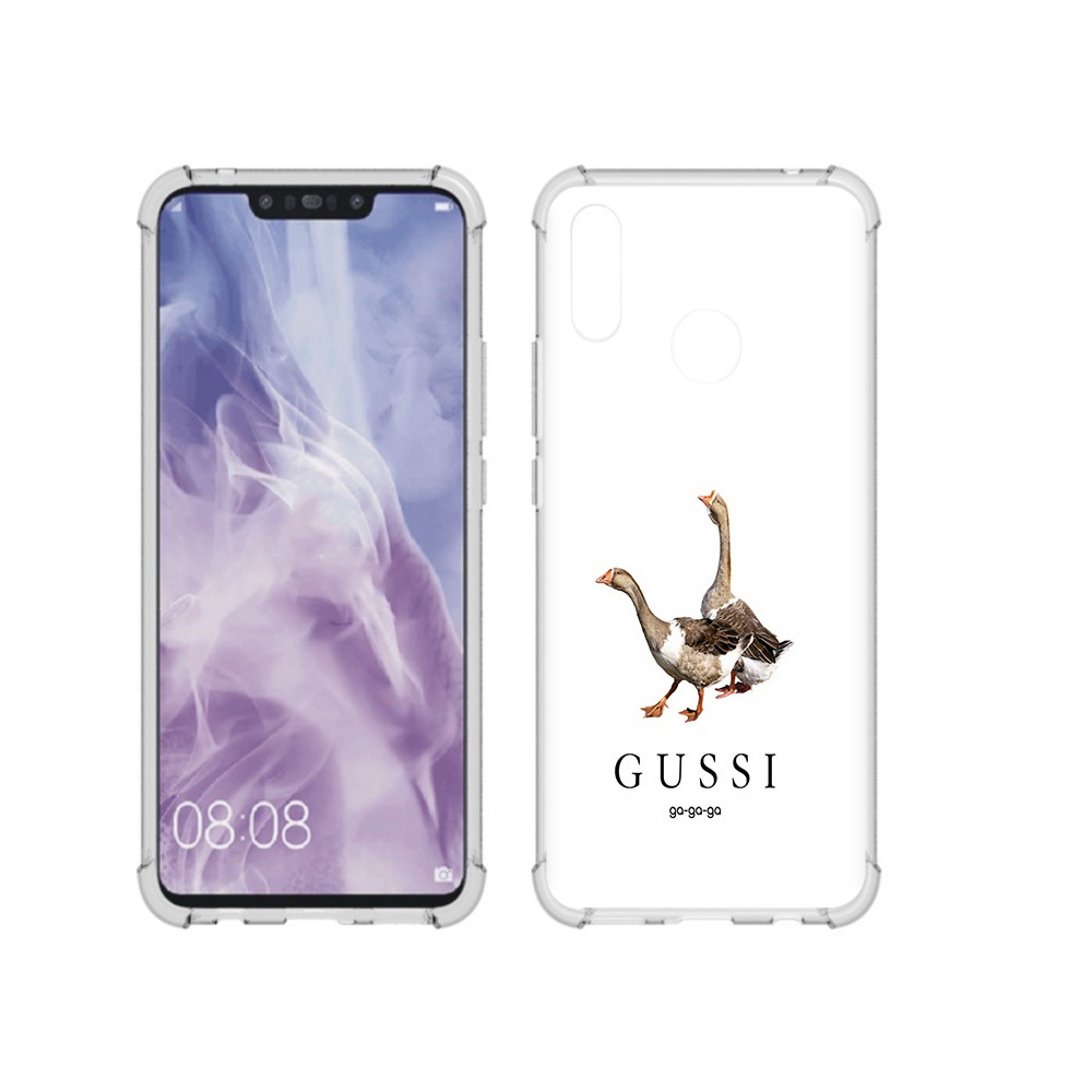 

Чехол MyPads Tocco для Huawei Nova 3i Гусси бренд (PT227100.63.56), Прозрачный, Tocco