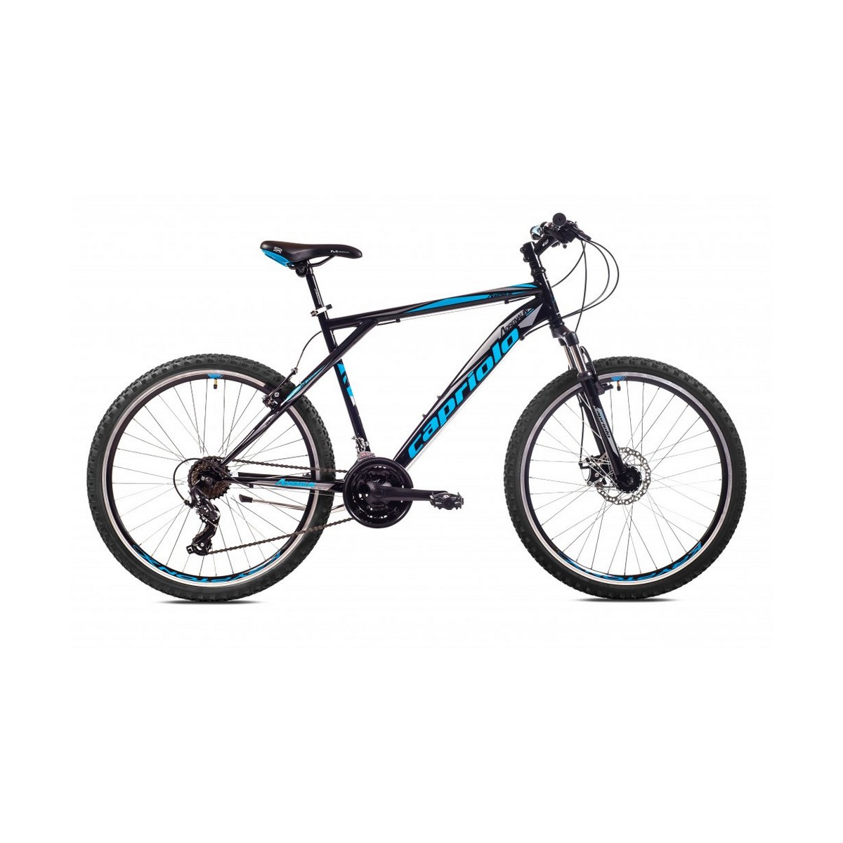 Велосипед CAPRIOLO MTB ADRENALIN 26'' (3 X 7), STEEL 16'' (чёрный - синий)