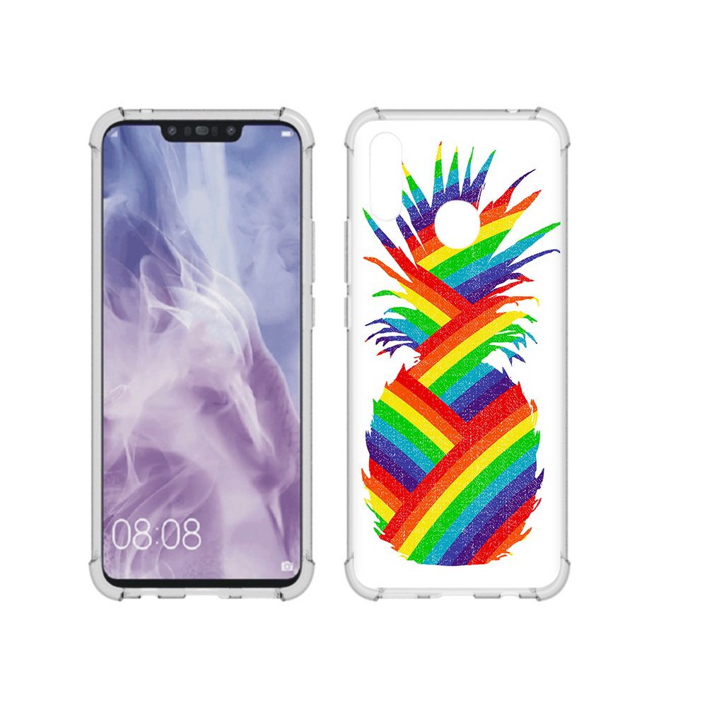 

Чехол MyPads Tocco для Huawei Nova 3i радужный ананас (PT227100.63.566), Прозрачный, Tocco