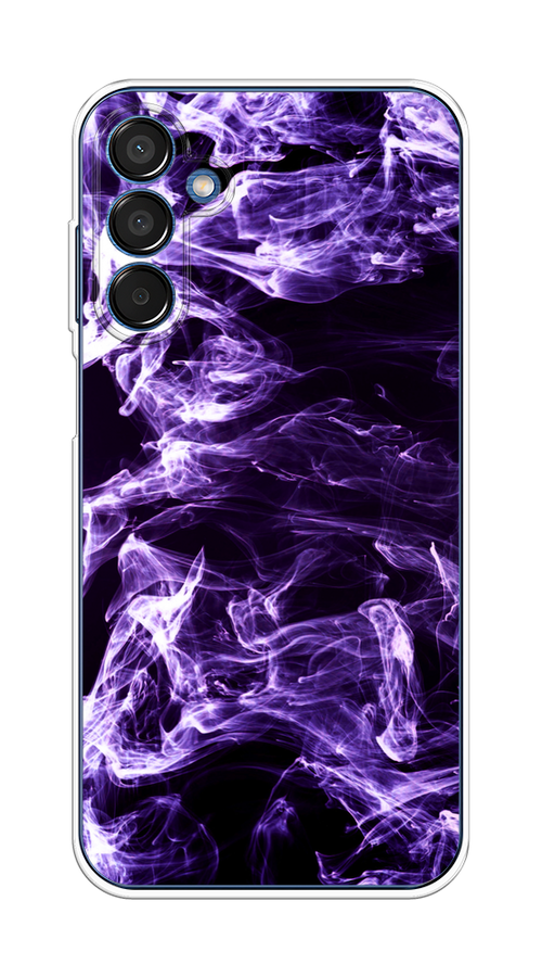 

Чехол на Samsung Galaxy M15 5G "Фиолетовый дым", Фиолетовый;белый;черный, 2109550-1