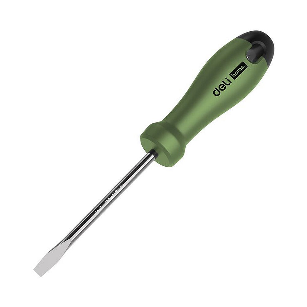 фото Шлицевая отвёртка deli ht1106l "home series green" deli tools