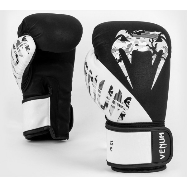 фото Боксерские перчатки venum legacy черные/белые 8 унций