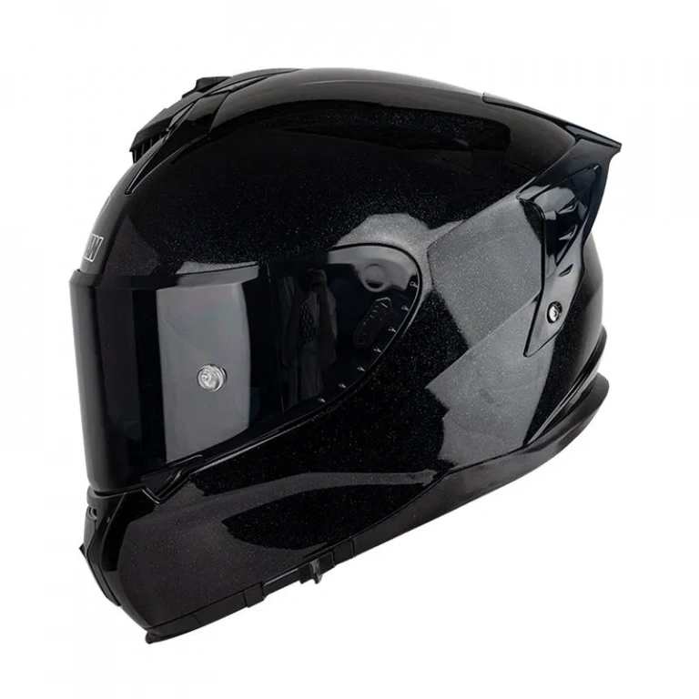 

Мотошлем Soman SM961-S Black-Black spoiler, Черный, SM961-S_003_