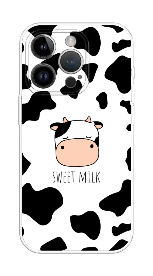 

Чехол на Apple iPhone 15 Pro Max "Sweet milk", Розовый;белый;черный, 15850-1