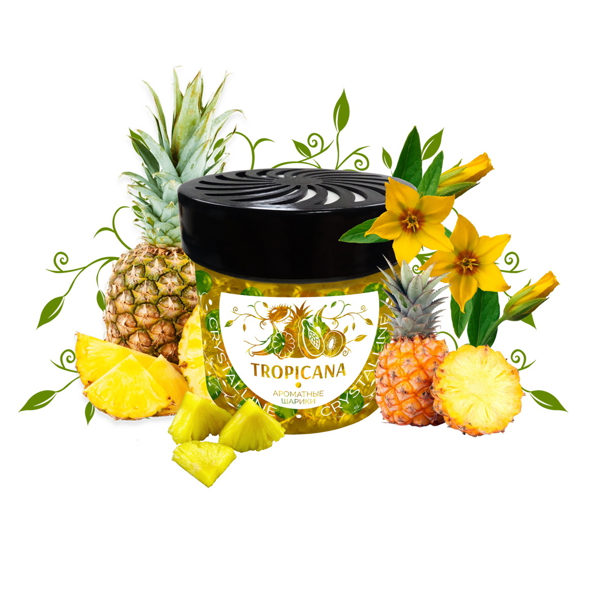 

Ароматизатор в машину Fouette CR-01 Tropicana, Прозрачный