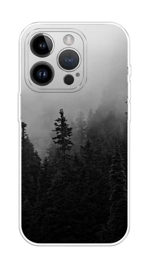 

Чехол на Apple iPhone 15 Pro Max "Туманный лес", Серый;черный, 15850-1