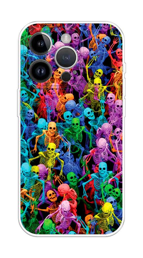 

Чехол на Apple iPhone 15 Pro Max "Вечеринка скелетов", Фиолетовый;желтый;оранжевый, 15850-1