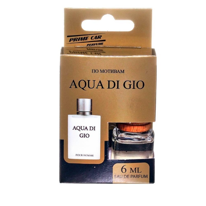 фото Автомобильный ароматизатор подвесной стеклянный флакон 6мл perfume №8- aqua di gio a2dm