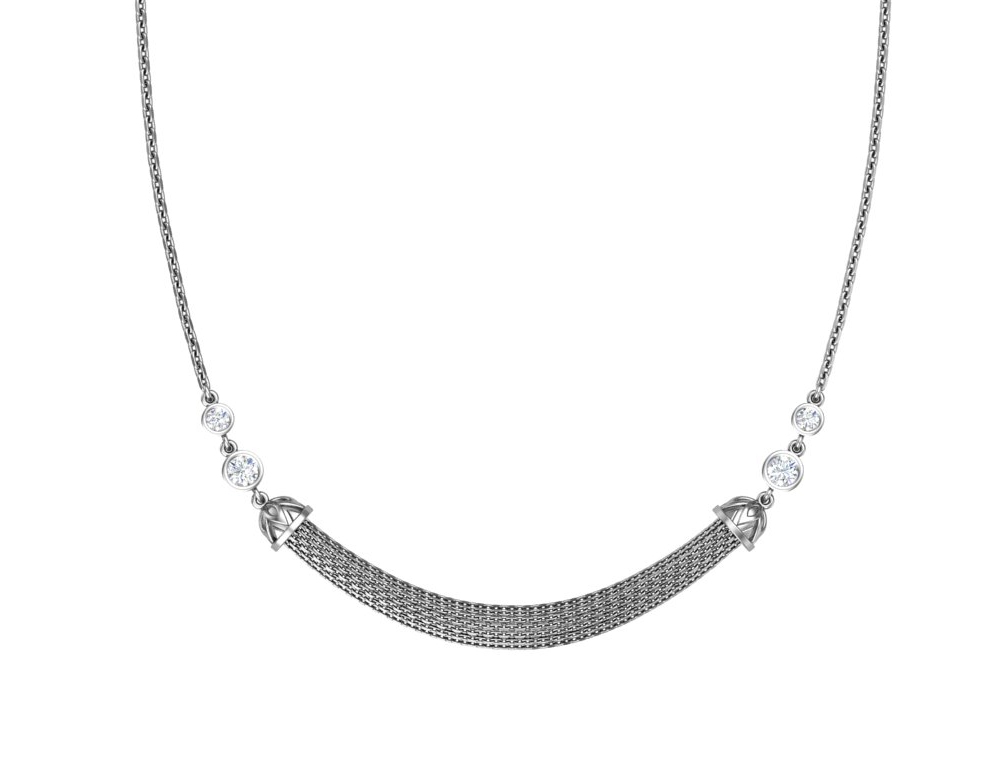 

Колье из серебра с фианитами 40 см Yahont 229128, 229128
