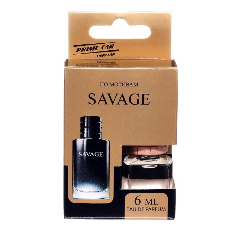 фото Автомобильный ароматизатор подвесной стеклянный флакон 6мл perfume №3- savage a2dm