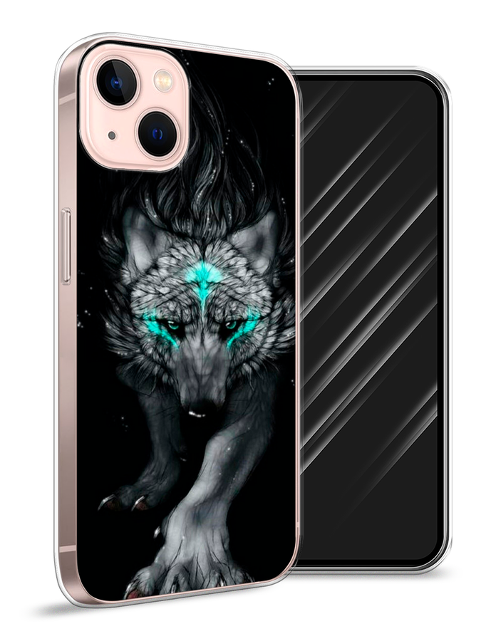 

Чехол Awog на Apple iPhone 13 / Айфон 13 "Волшебный волк", Разноцветный, 14250-2