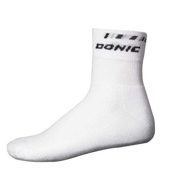 фото Носки унисекс donic socks etna x1 белые; черные 41-46