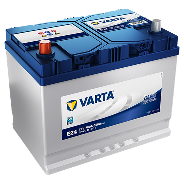 фото Аккумулятор varta blue dynamic 70 а/ч прямая l+ e24 261x175x220 en630 а