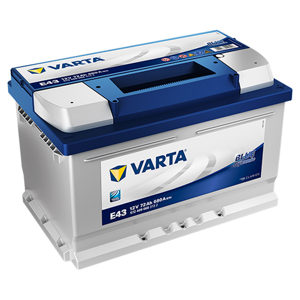 фото Аккумулятор varta blue dynamic 72 а/ч обратная r+ e43 278x175x175 en680 а