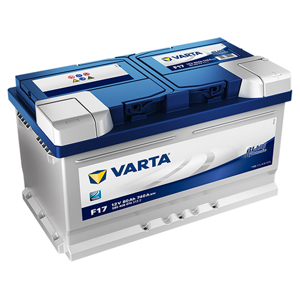 фото Аккумулятор varta blue dynamic 80 а/ч обратная r+ f17 315x175x175 en740 а