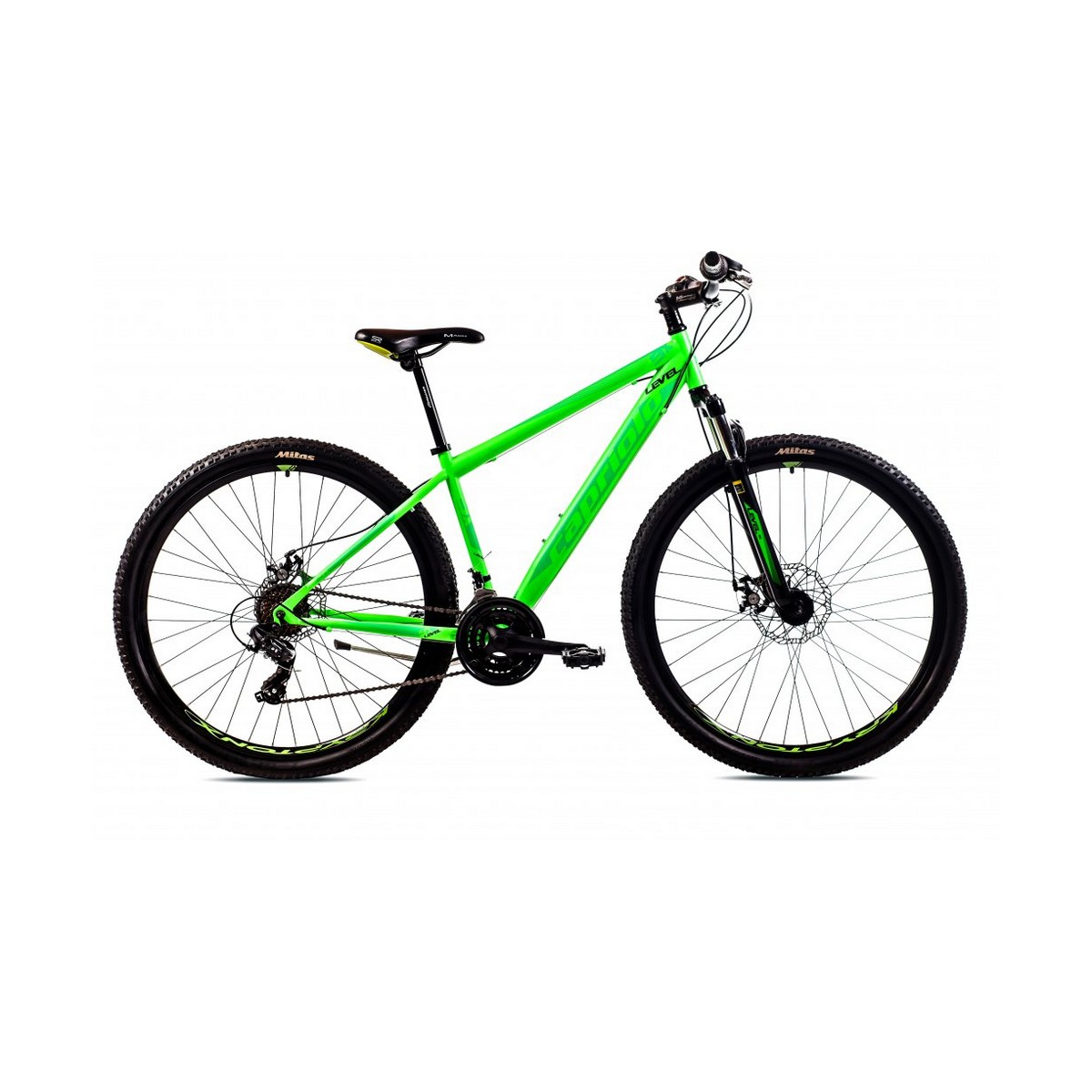 Велосипед CAPRIOLO MTB LEVEL 9.X 29'' 3 X 7, STEEL 16'' зелёный 2024