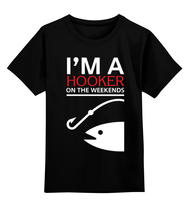 

Футболка детская Printio I m hooker цв. черный р. 116, I m hooker