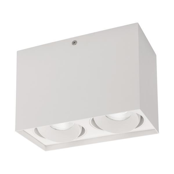 фото Потолочный светодиодный светильник arlight sp-cubus-s100x200wh-2x11w warm white 023084