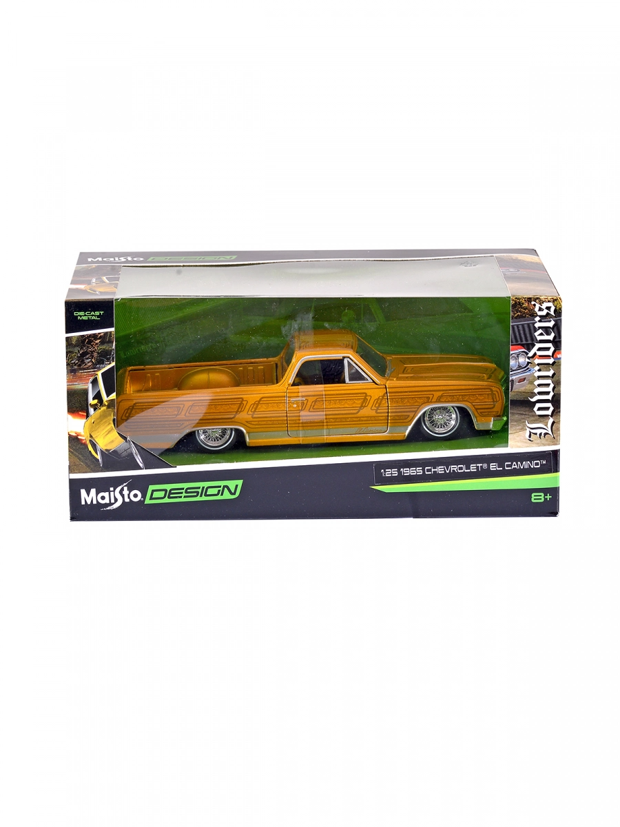 Машина 1:25 MAISTO Chevrolet El Camino 1965 32543 maisto 1 24 1965 chevrolet el camino static die cast vehicles collectible model car toys