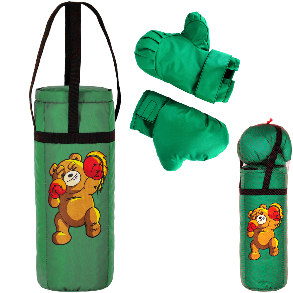 Бокс Мишка 40 см зеленый ОА-00000207