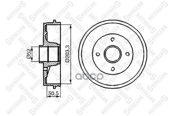 

6025-3912-SX_барабан тормозной! без ABS\ Renault Clio all 98>