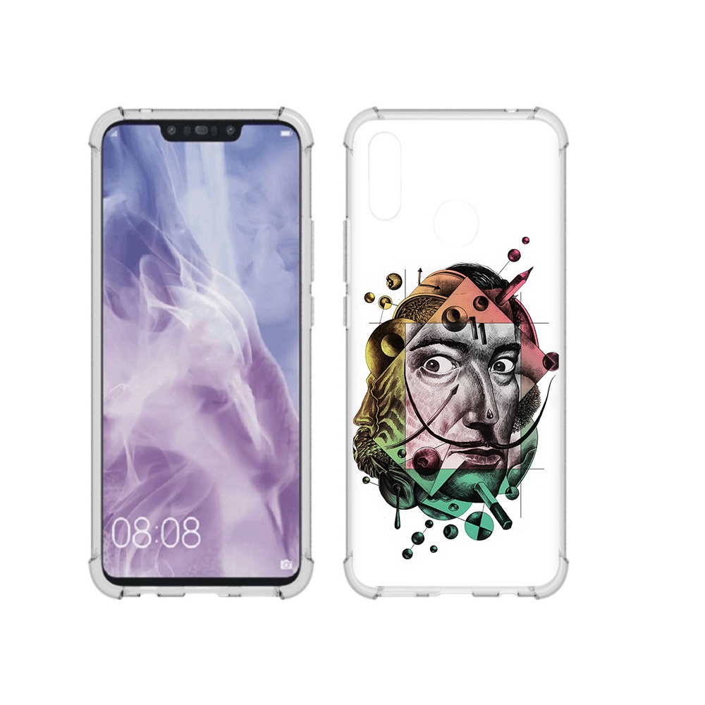 

Чехол MyPads Tocco для Huawei Nova 3i разноцветное лицо абстракция (PT227100.63.570), Прозрачный, Tocco