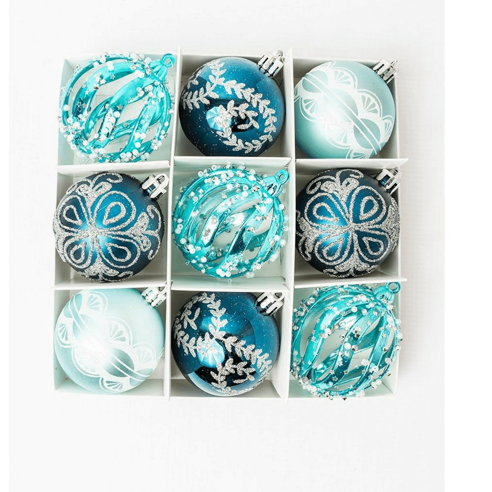 Елочные шары BH Зимние узоры 6 см 9 шт 999₽