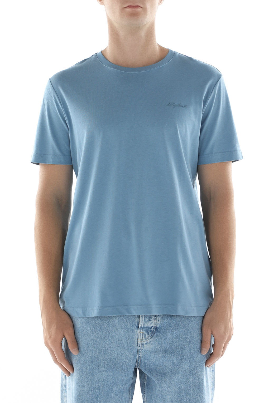 

Футболка мужская Antony Morato MMKS02366-FA100231 синяя L, Синий, MMKS02366-FA100231