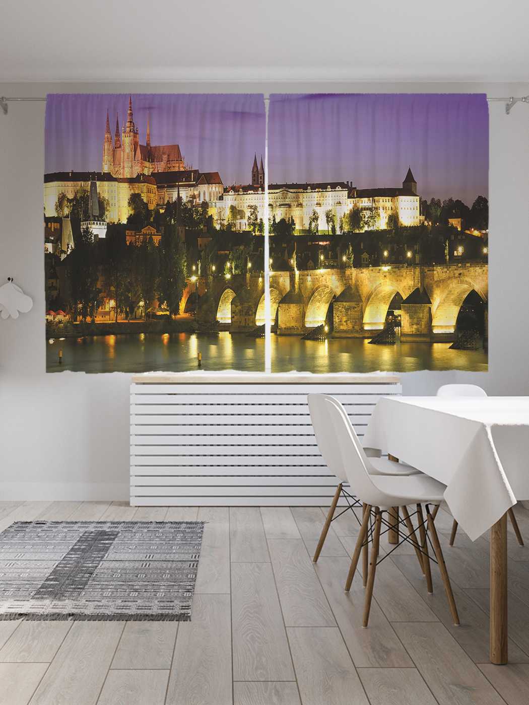 

Классические шторы JoyArty "Карлов мост в Праге", серия Oxford DeLux, 2 полотна 145x180 см, Карлов мост в Праге