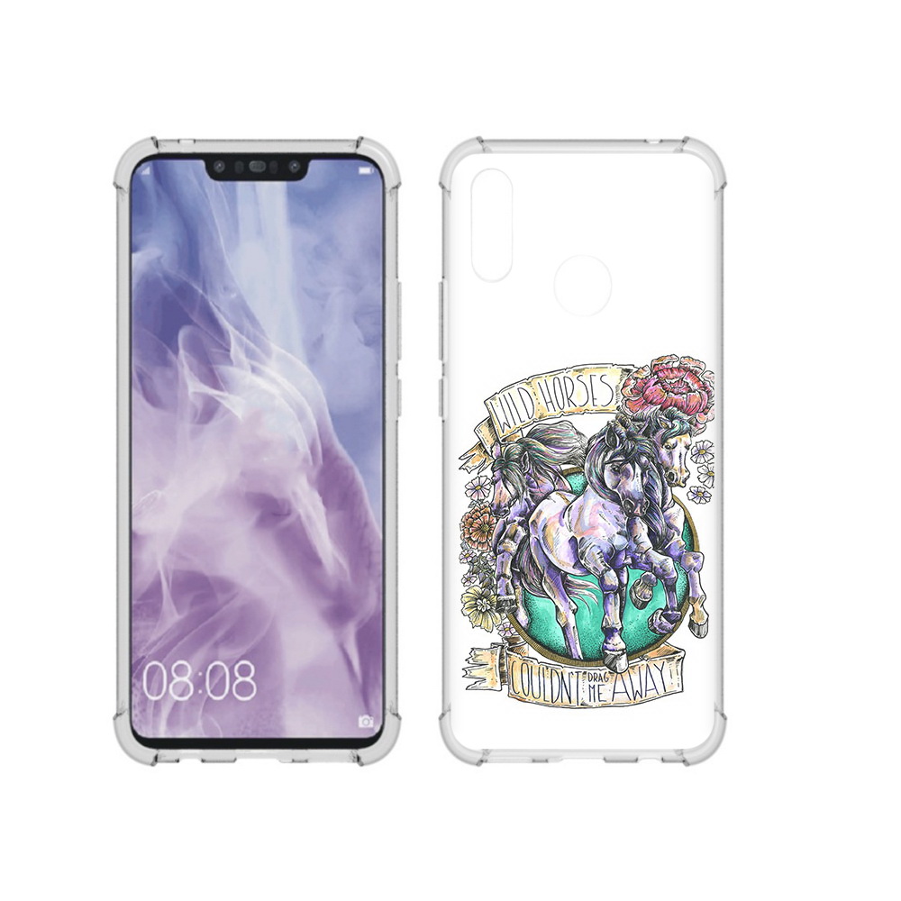 

Чехол MyPads Tocco для Huawei Nova 3i рисунок коней в цветах (PT227100.63.582), Прозрачный, Tocco